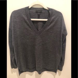 J Crew gray v neck sweater